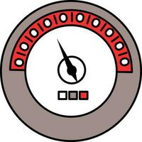 Colorful Speedometer Icon. vector