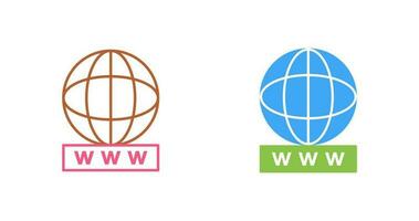 Unique World Wide Web Vector Icon