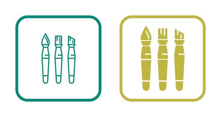 Brushes Vector Icon