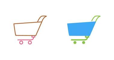 Unique Shopping Cart Vector Icon