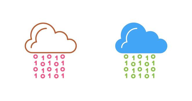 Cloud Coding Vector Icon