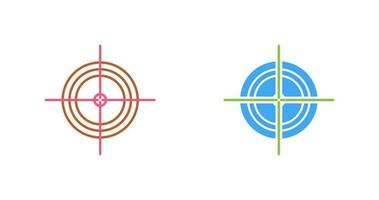 Unique Target Vector Icon