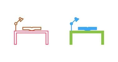 Unique Study Desk Vector Icon