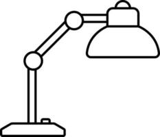 Adjusting Floor Or Desk Lamp Linear Icon. vector