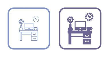 Work Table Vector Icon