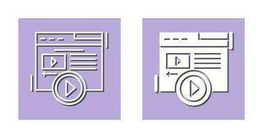 Video Content Vector Icon