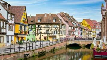 Scenery of Alsace region Colmar in France photo