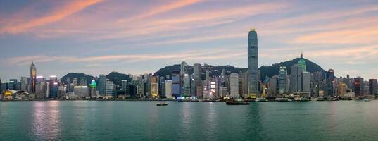 Hong Kong modern city in China photo