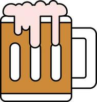 Vector Illustration of Beer Mug.