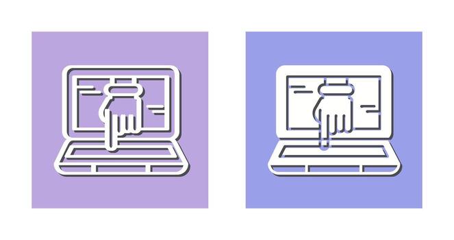 icono de vector de piratería informática