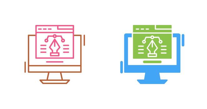 icono de vector de diseño web