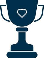 Vector Illustration of Trophy Icon in Flat Style.
