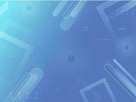 Abstract Geometric Dynamic Background In Blue Color. vector