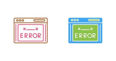 icono de vector de código de error