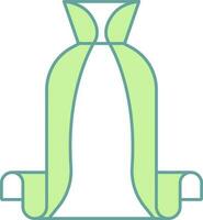 Illustration of Long Neck Cape Icon in Flat Style. vector