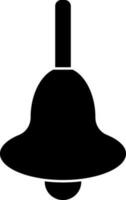 Flat style bell icon in Black and White color. vector
