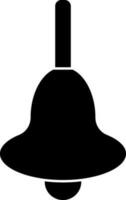 Flat style bell icon in Black and White color. vector