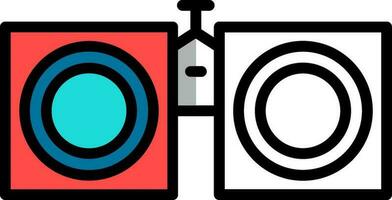 Binoculars Vector Icon Design