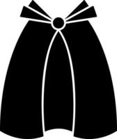 Illustration of Glyph Cloak or Cape Icon in Flat Style. vector