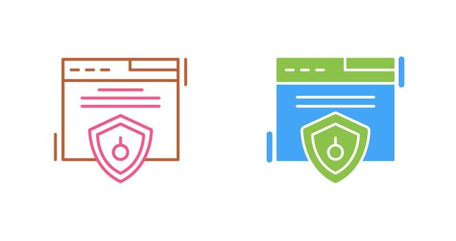 Web Security Vector Icon