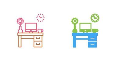 icono de vector de mesa de trabajo