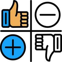 Swot analysis Vector Icon Design