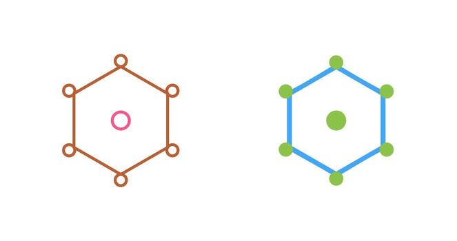 Unique Nodes Vector Icon