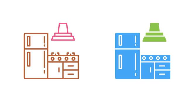 icono de vector de cocina