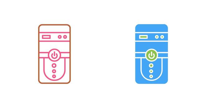 icono de vector de cpu