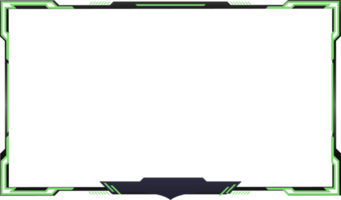 Live streaming screen overlay design. Gaming overlay png for screen panels. Green Live stream overlay png for online gamers. Live gaming overlay with a offline screen and colorful buttons.