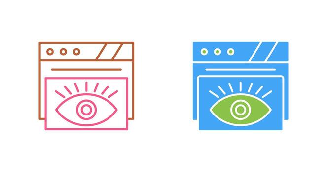 icono de vector de ojo