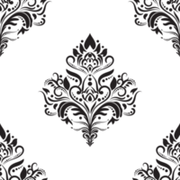 Damask pattern. Luxury wallpaper texture ornament decor. Baroque Textile, fabric, tiles. png