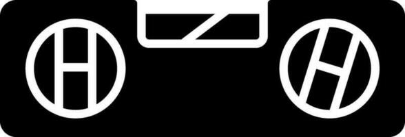 Spirit Level Icon In Black and White Color. vector