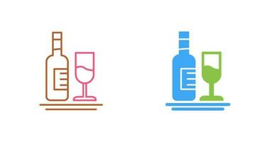 White Wine Vector Icon