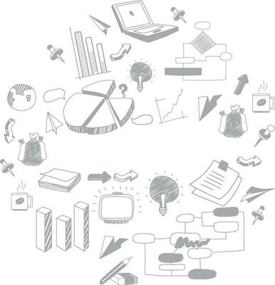 Infographic element in flat style.