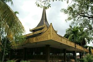 jakarta, indonesia-23 april 2023 monument taman mini indonesia indah Sasana Adirasa Pangeran Samber Nyawa photo