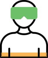 vr glasses vector illustration on a background.Premium quality symbols.vector icons for concept and graphic design.