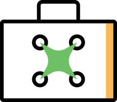 drone bag vector illustration on a background.Premium quality symbols.vector icons for concept and graphic design.