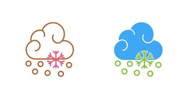 Snow Fall Vector Icon