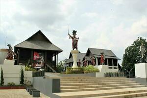 jakarta, indonesia-23 april 2023 monument taman mini indonesia indah anjungan sulawesi utara photo