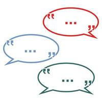 Blank Empty Speech Bubbles with punctuation marks vector