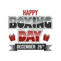 Boxing Day. Holiday concept. Template for background, banner, card, poster with text inscription. Vector EPS10 illustration