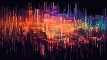 Colorful abstract glitch background, photo