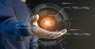 Concepts, development of artificial intelligence and self-learning of artificial intelligence. photo