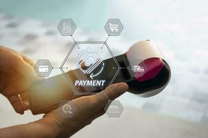 payment order concept very convenient nowadays sell products online pay for products online photo