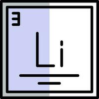 Lithium Vector Icon Design