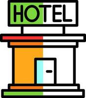 diseño de icono de vector de hotel