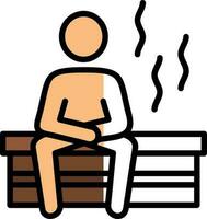 diseño de icono de vector de sauna