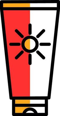 Sun cream Vector Icon Design