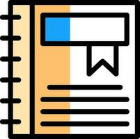 Diary Vector Icon Design